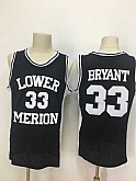 Lower Merion Aces 33 Kobe Bryant Black High School Mesh Basketball Jersey,baseball caps,new era cap wholesale,wholesale hats